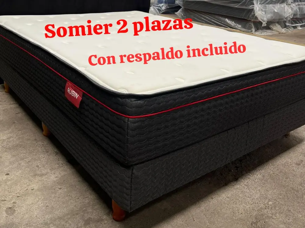 Sommier de dos plazas
